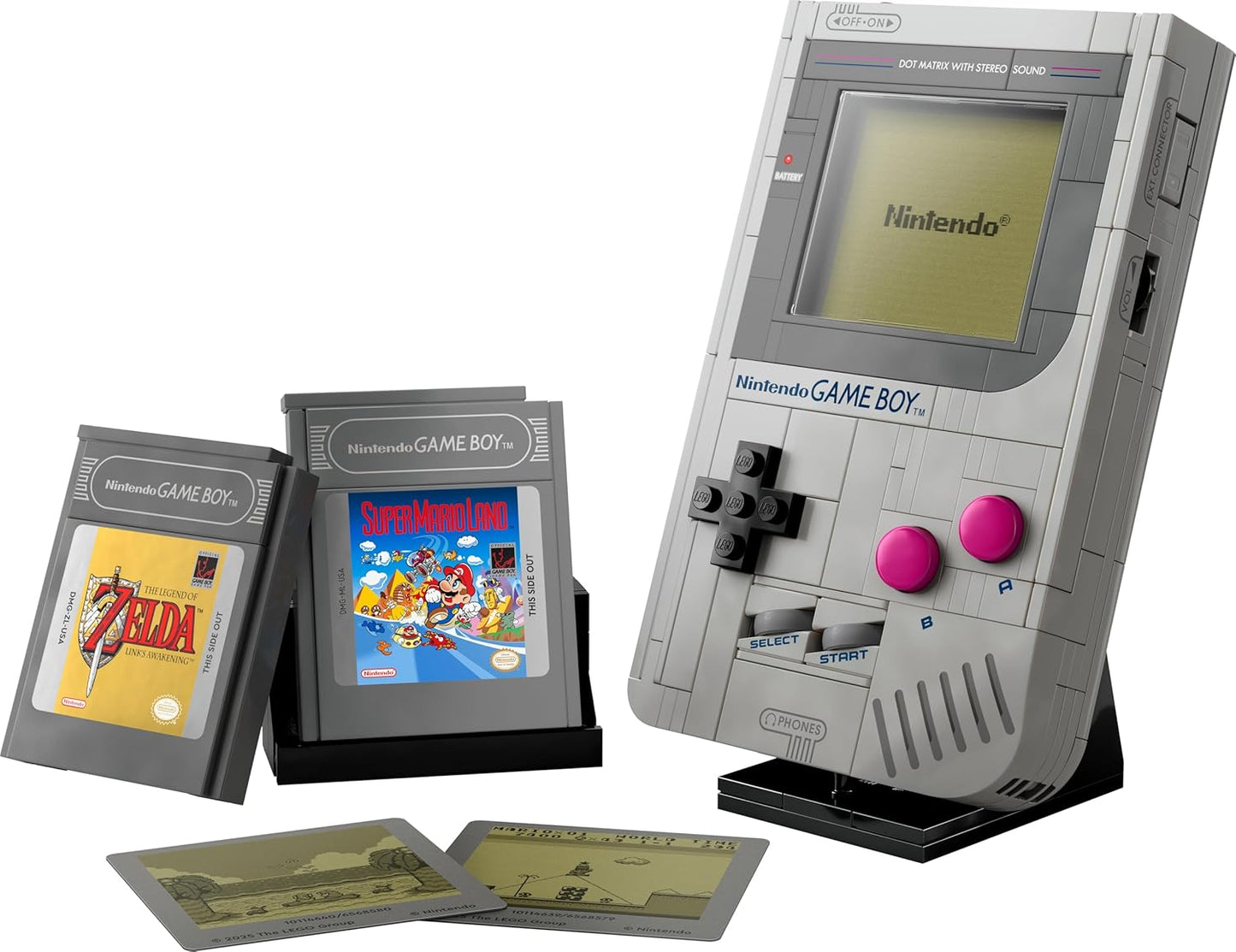 LEGO Super Mario Game Boy - Spielzeug für Erwachsene - Nintendo Deko mit 2 Modulen inkl. Zelda & einem Stand - Retro Modellbau zum Ausstellen - Kreativer Baukasten - Geschenk für Gaming Fans - 72046
