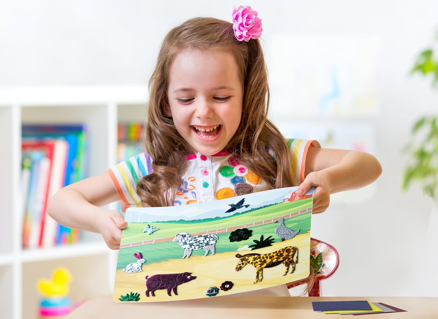Megableu - FOIL FUN Dieren - Creatieve En Leuke Activiteit - Hobby Voor Kinderen Vanaf 4 Jaar - Perfect Voor Vrije Tijd - Stimuleert Creativiteit - Origineel Cadeautip - NL Versie