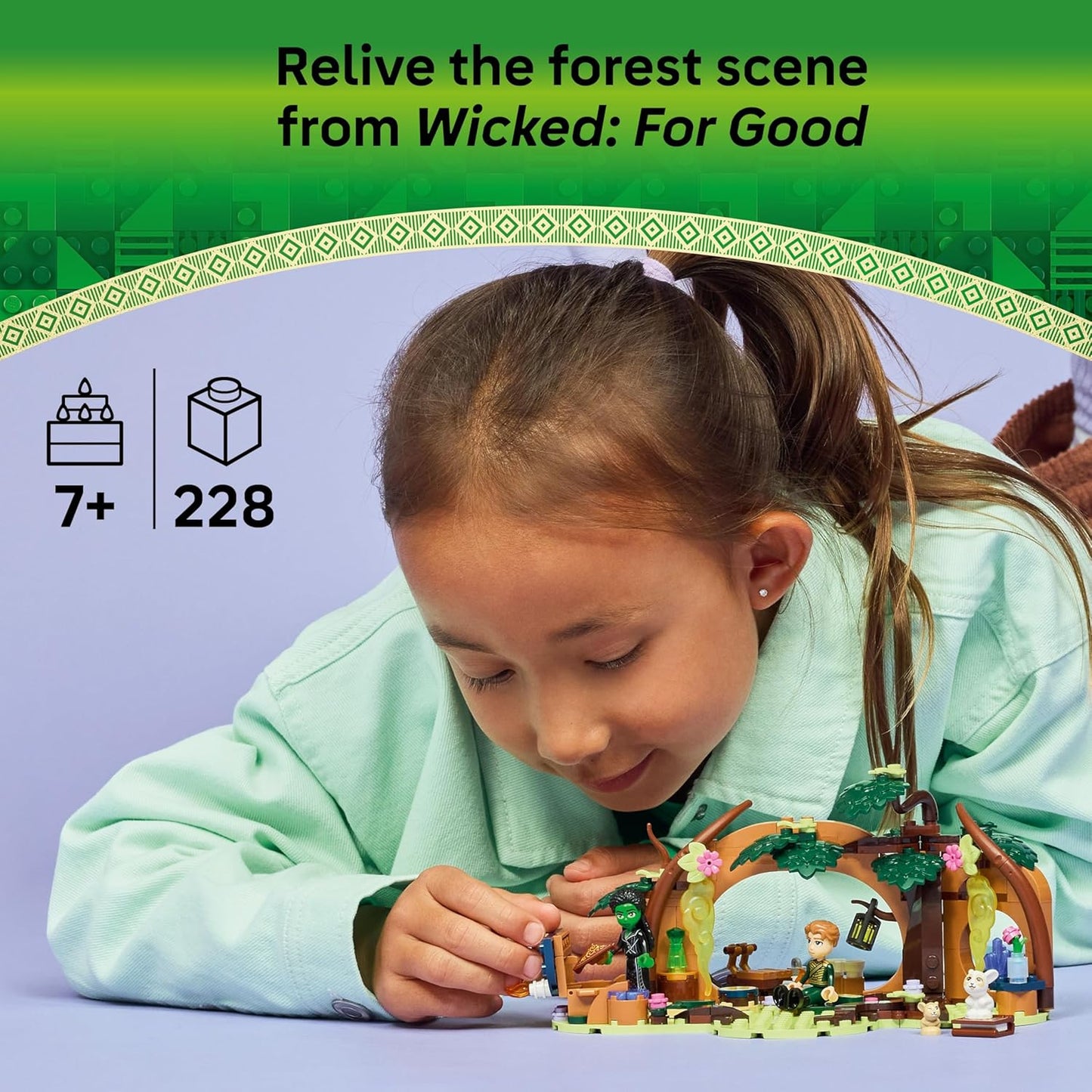 LEGO Wicked Elphaba's Retreat - Forest Building Toy with 2 Mini Dolls & 2 Animal Figures plus Accessories - Gift for 7+ Year Old Girls & Movie Fans - 75687