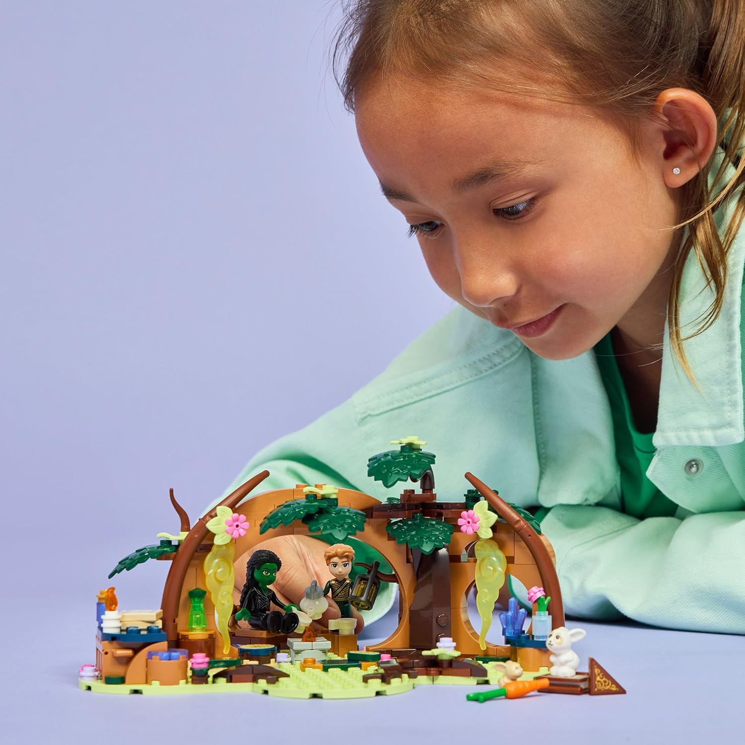 LEGO Wicked Elphaba's Retreat - Forest Building Toy with 2 Mini Dolls & 2 Animal Figures plus Accessories - Gift for 7+ Year Old Girls & Movie Fans - 75687