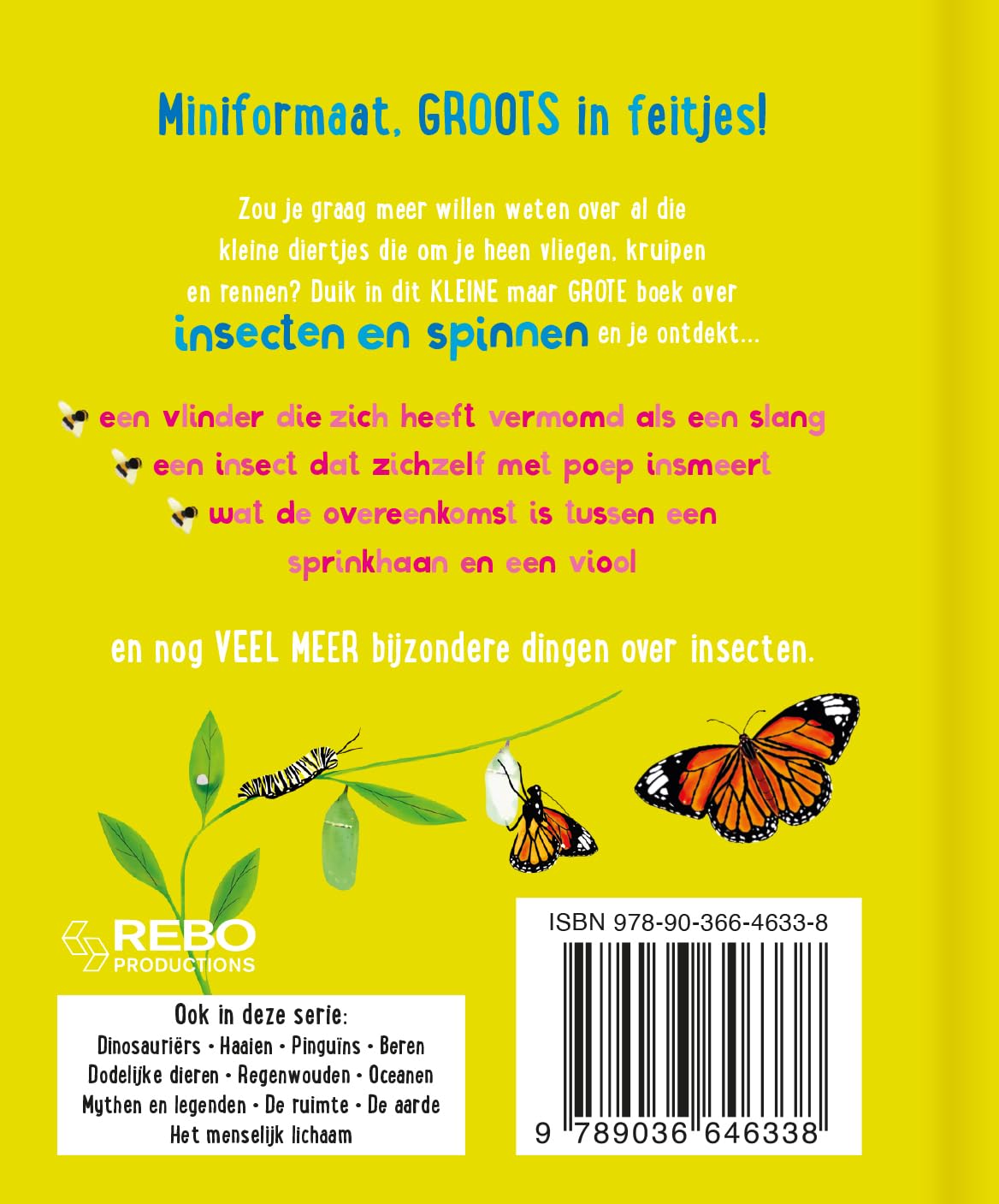 Rebo Publishers - Het Kleine Maar Grote Boek Over? Insecten Spinnen