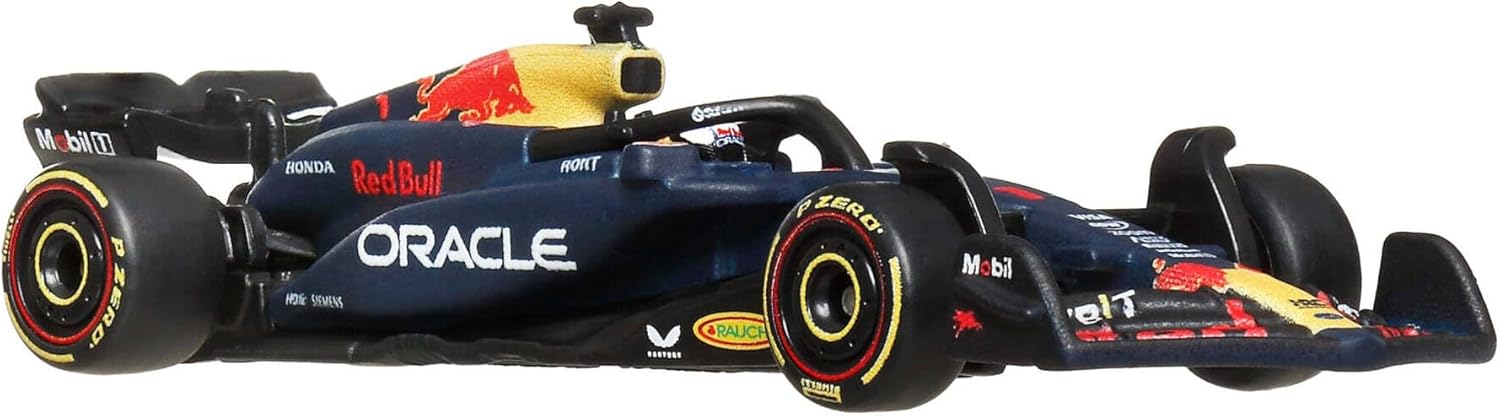 Hot Wheels Premium Formula 1 Collection 1:64 Scale Die-Cast Oracle Red Bull Racing RB20 Vehicle with Real Riders Tires & Metal Body & Chassis, JBM12