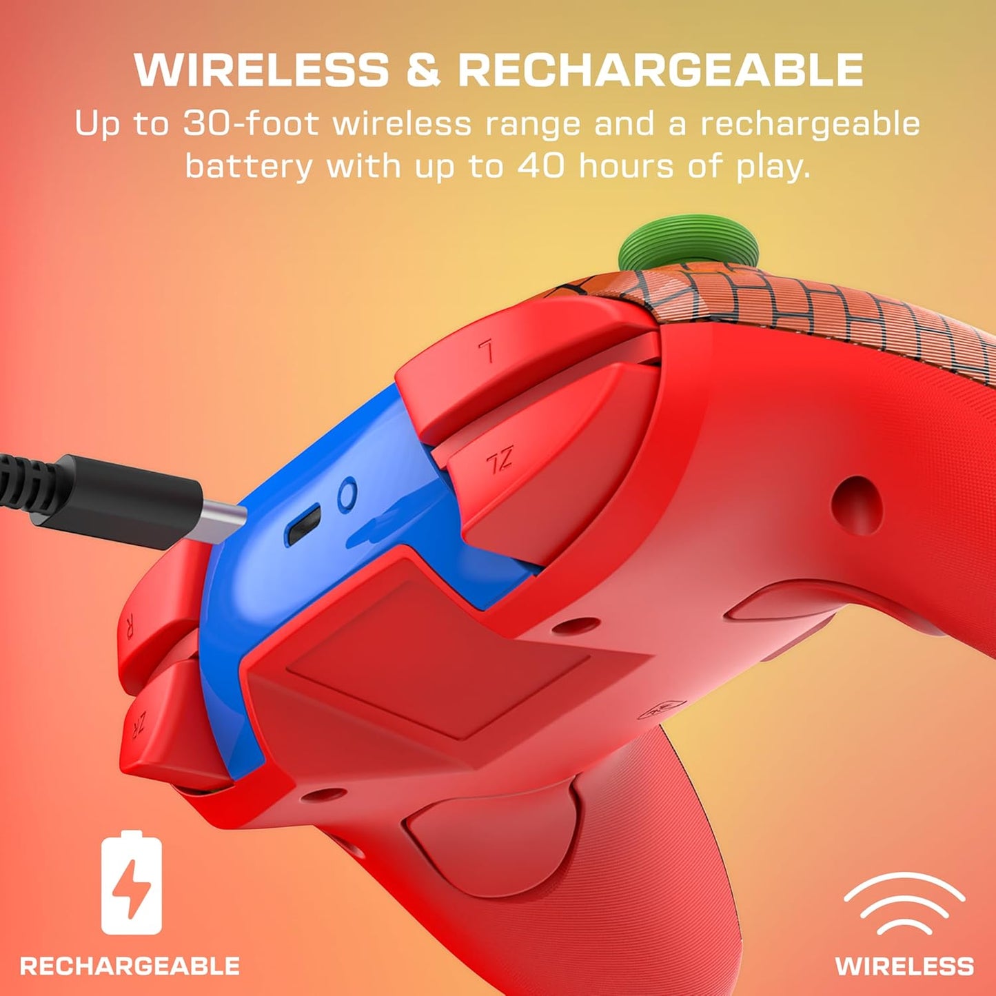 Turtle Beach Rematch Wireless Controller: Mario Bricks Reveal – Officially Licensed by Nintendo. Also works with Nintendo Switch 2 (C Button is not on this controller
