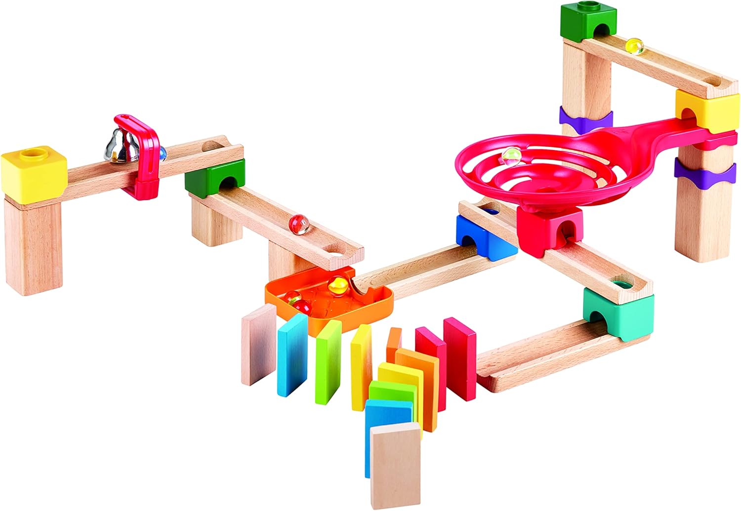 Hape - Hape Houten Knikkerbaanset Domino - 50dlg.