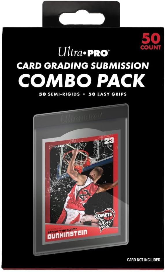Ultra Pro Card Sleeves Grading Submission Combo - Standard Size (Semi-Rigid & Easy Pull Tab Sleeves) (50 ct