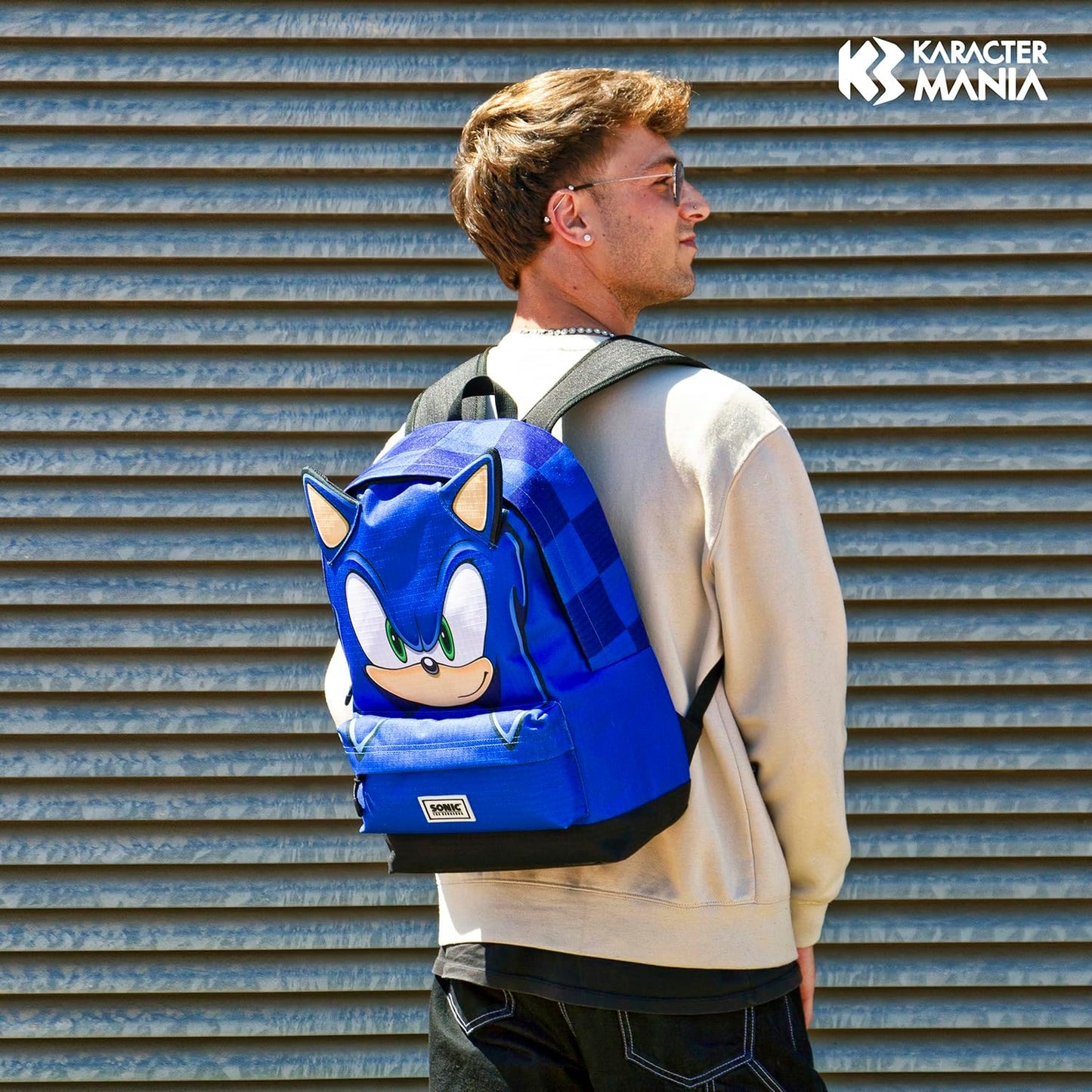 Sega-Sonic Sight-Fan Heady HS Rucksack, Blau, 31 x 44 cm, Kapazität 23 L