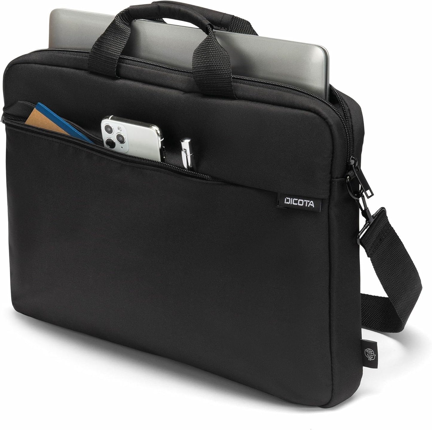 Dicota D32091-RPET laptop case 35.8 cm (14.1") Briefcase Black