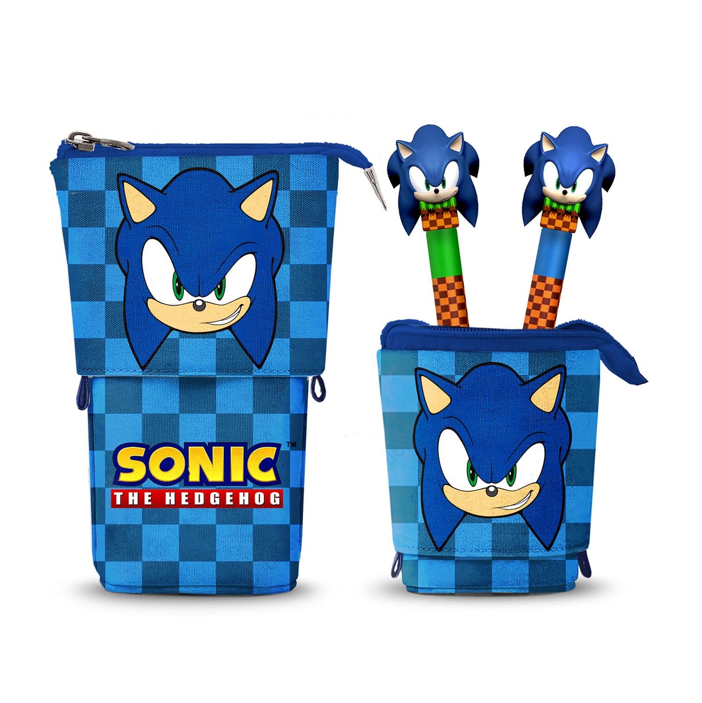 KARACTERMANIA Cute Pencil Case + 2 Erasable Gel Pens School Set 3 Pieces 11.5 x 17 cm, One Size