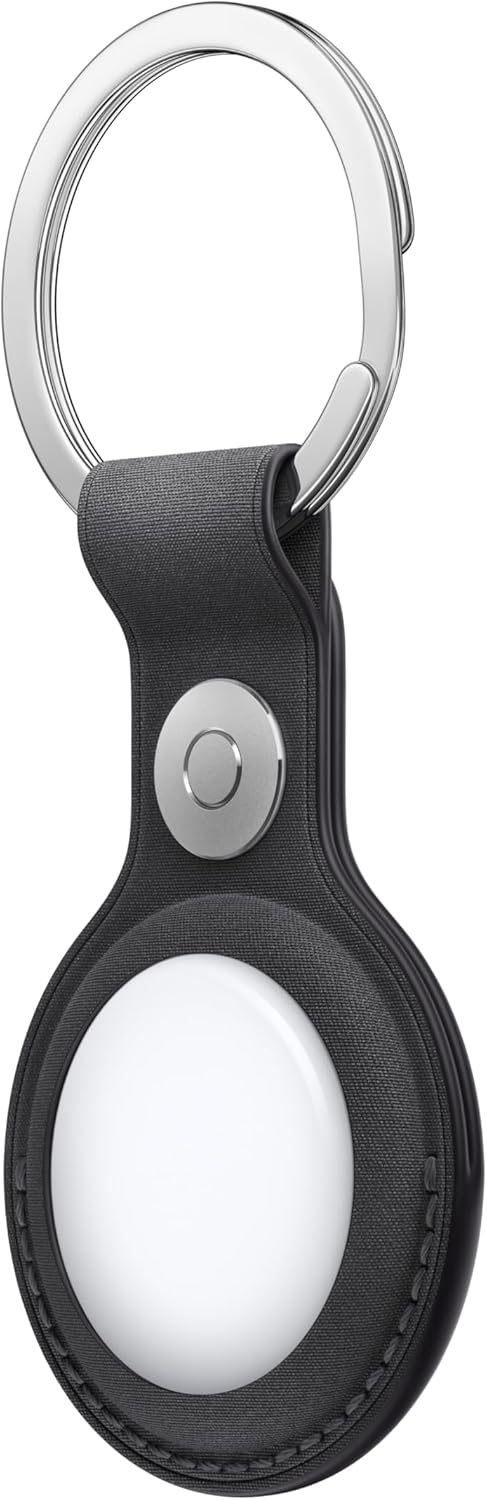 Apple - Case For Airtag - Stainless Steel, Microtwill - Black - For Airtag