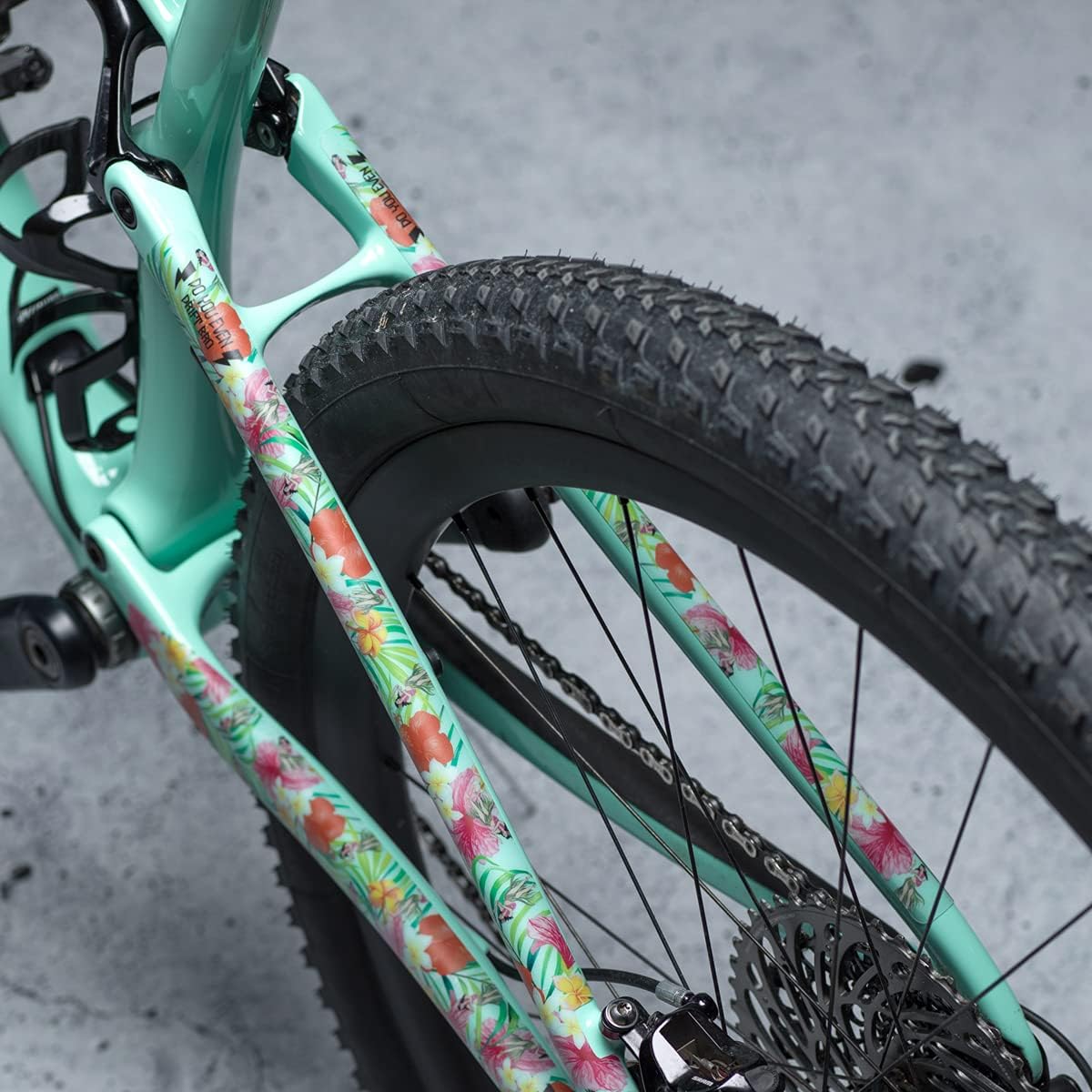 Dyedbro - Protezione per telaio bici MTB, finitura opaca, diversi stili