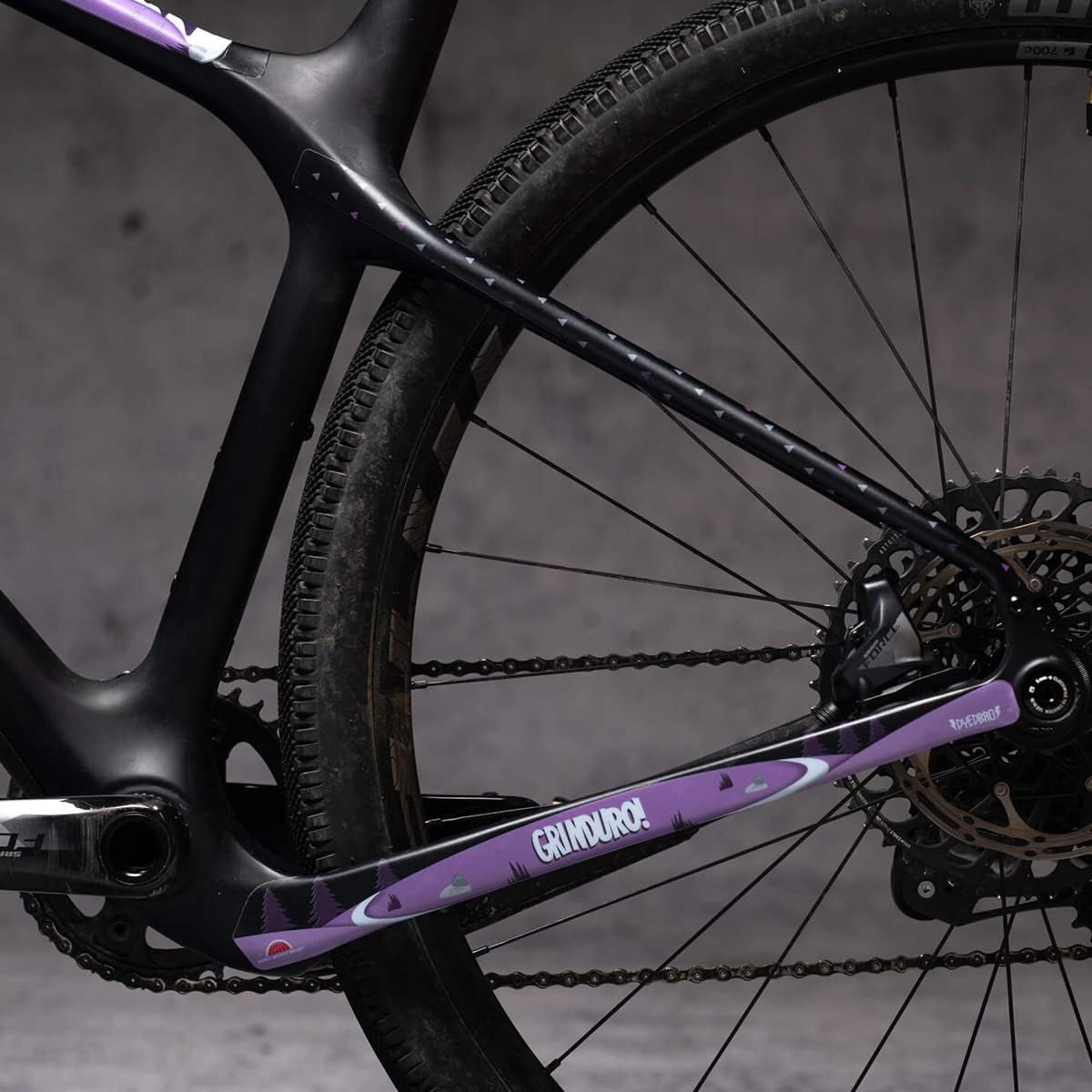 DYEDBRO Gravel Frame Protection - Clear - Gloss / White