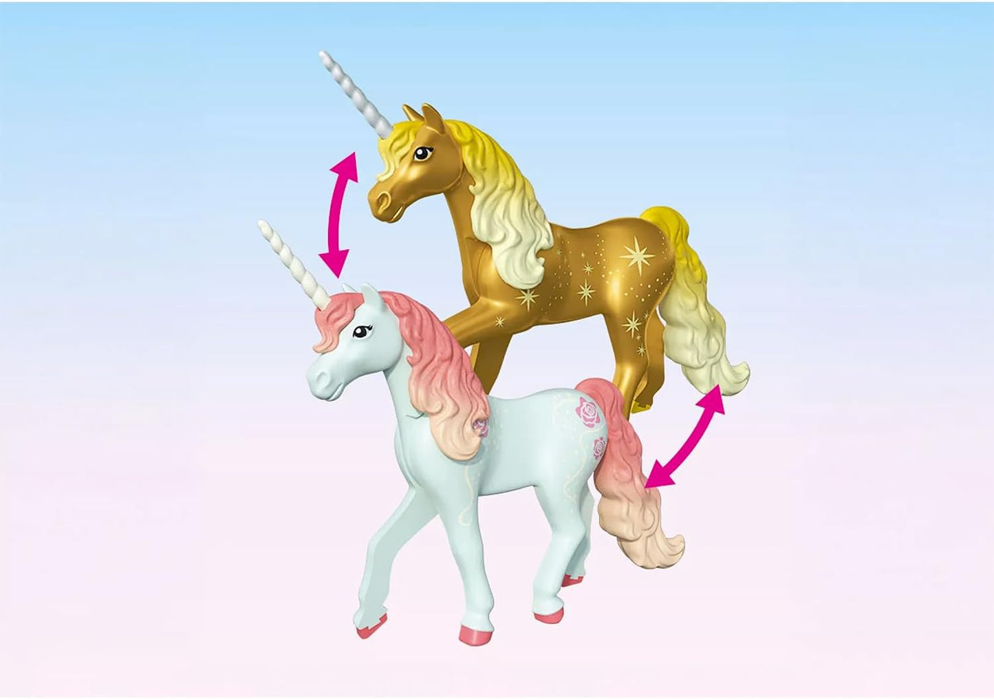 Playmobil - Collectible Unicorn: Sky Rose With Fairy (71841)
