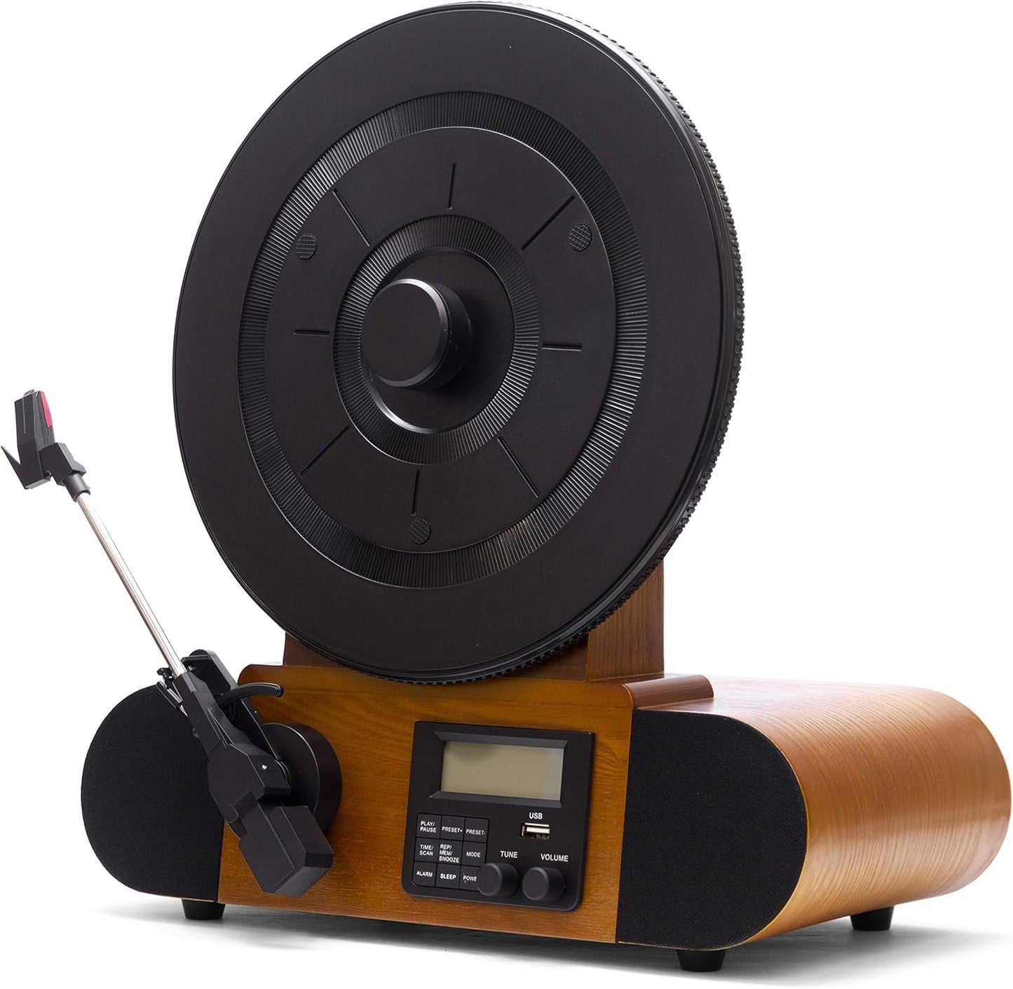 Vert Standard Vertical Record Player With Bluetooth In/Out And Fm Radio