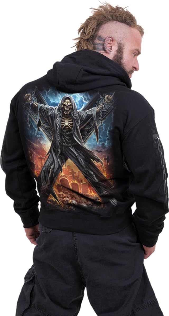 Spiral - CROSSED OVER (Unisex Black Hoodies) Small