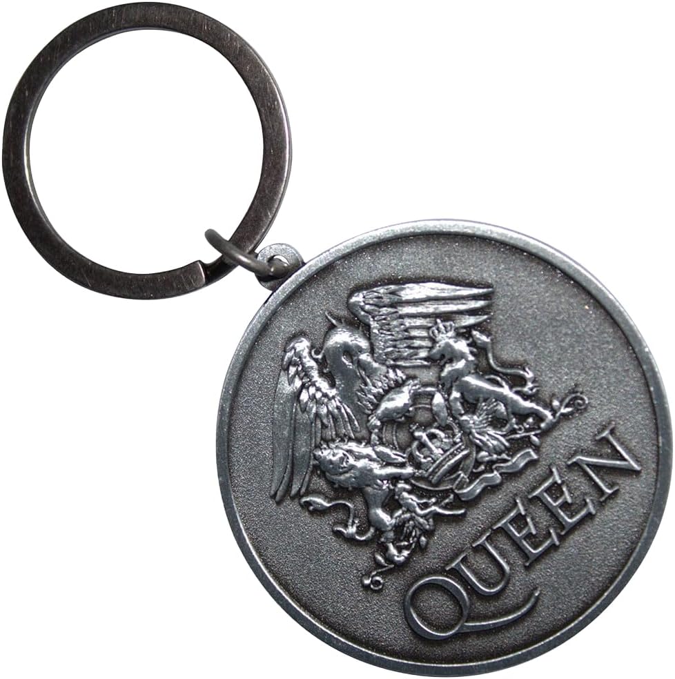 Queen - Queen Keychain: Silver Crest Double Sided