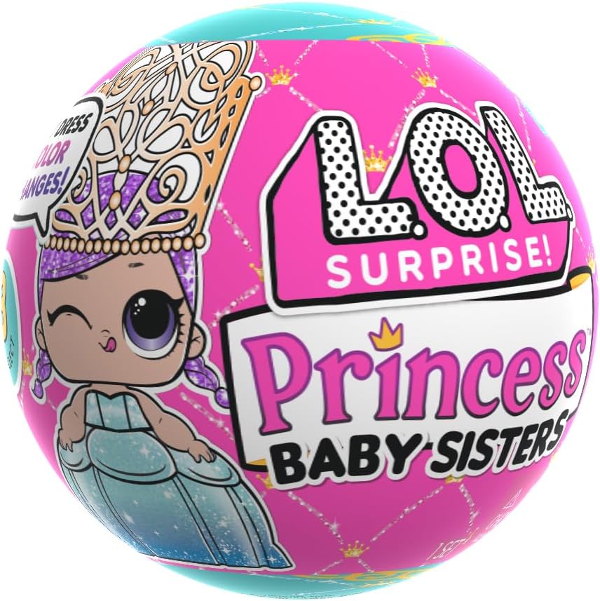 L.O.L. Surprise! Princess Baby Sisters - Incluye 1 Muñeca, Embalaje Ciego, Función de Cambio de Color, Colecciona Todas las Muñecas