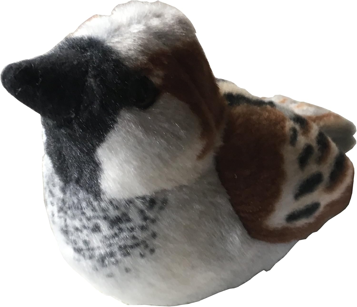 Wild Republic Audubon Bird, Passero domestico con autentico suono d'uccello, peluche, giocattolo per uccelli per bambini e birdwatcher, 18 cm
