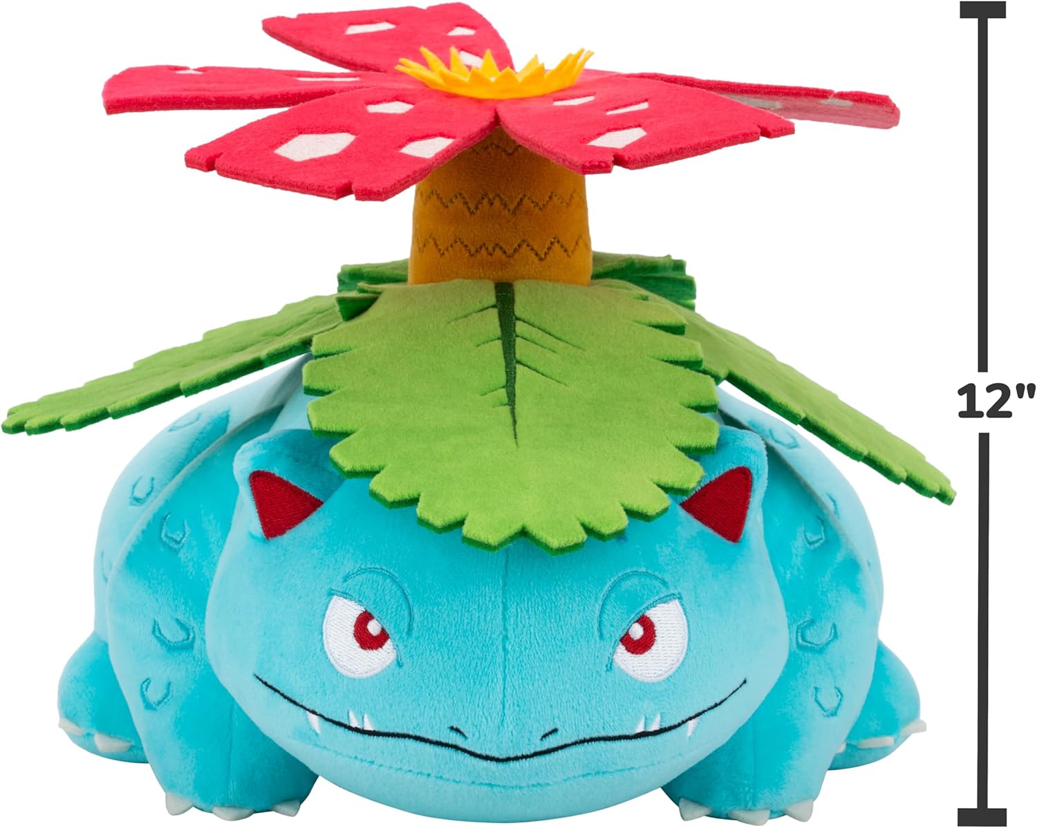 Pokémon Peluche Florizarre Peluche Douce de 30 cm avec des détails Authentiques