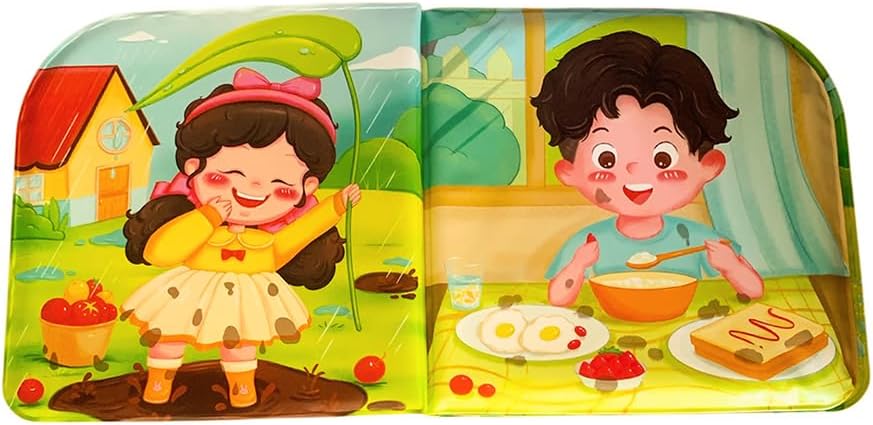 Magni 5728 Happy Children Colour Action Bath Book, Multi-Colour