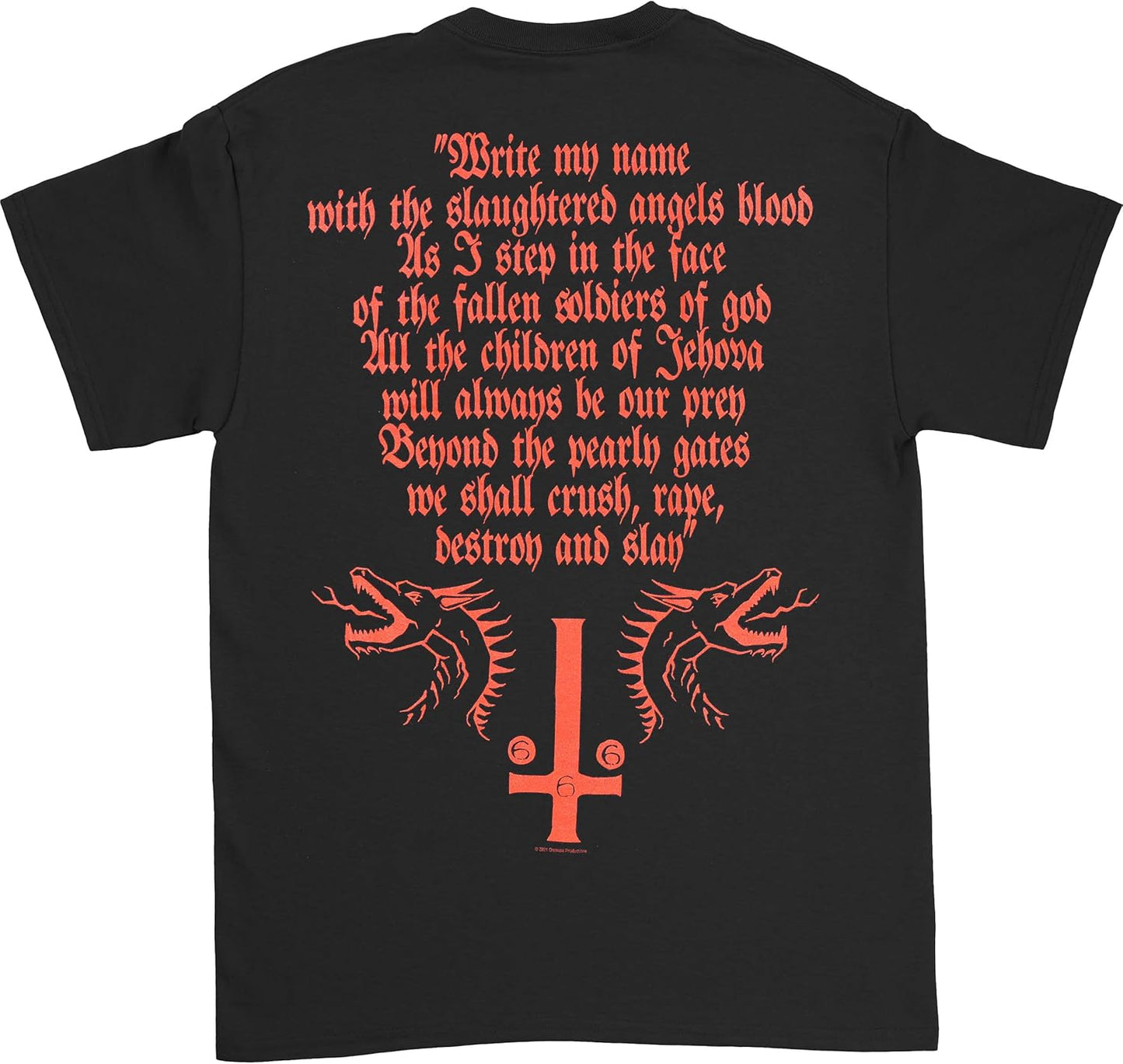 Razamataz Marduk 'Demon with Wings' (Black) T-Shirt