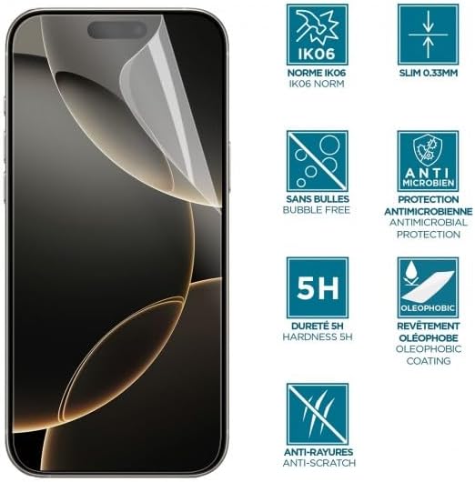 Mobilis Screen Protector Anti Shock IK06 – Clear iPhone 16