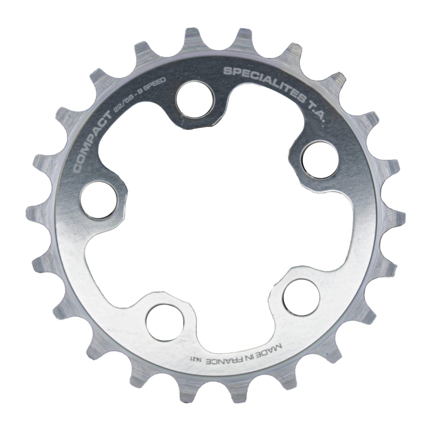 Spécialités TA Compact 9 Speed 58pcd Chainring, Inner 22t, Silver