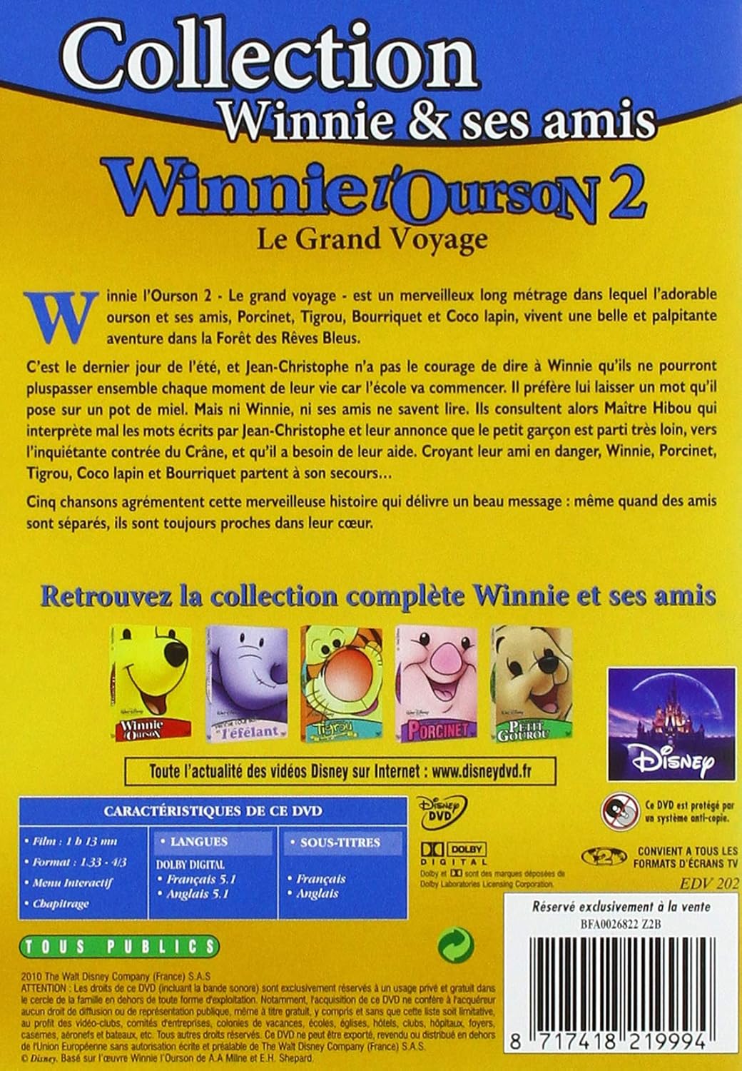 Winnie l'ourson 2 - le grand voyage