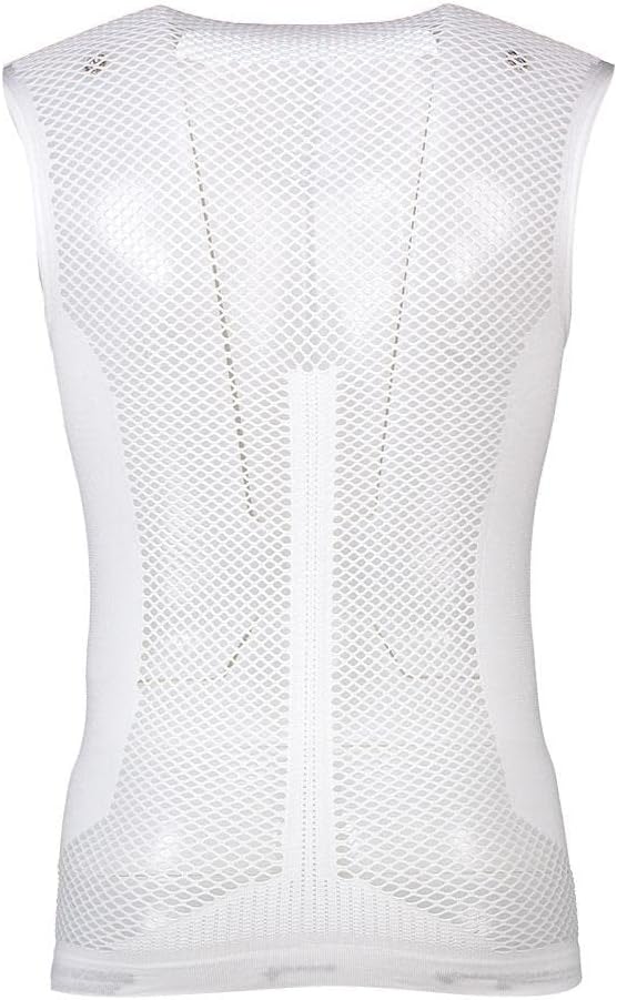 Alé Cycling Unisex S1 Summer Mesh Intimo Sleeveless Base Layer, White, L/XL