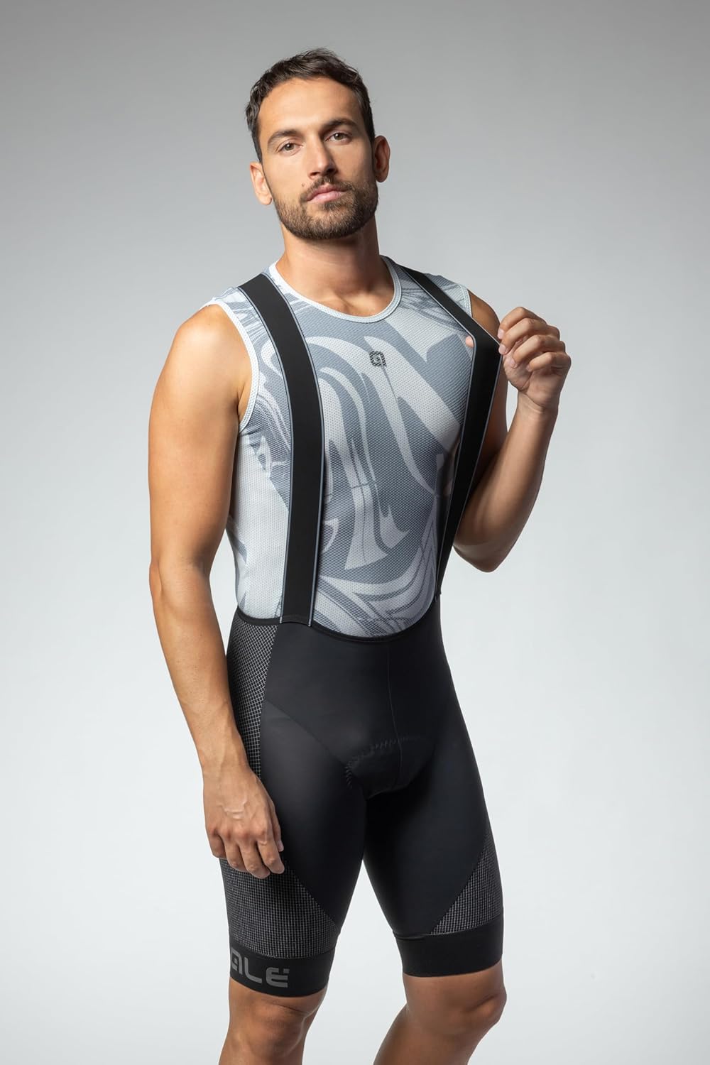 Alé Cycling Men's R-EV1 Pro Race Strong Bib Shorts, Black, XS