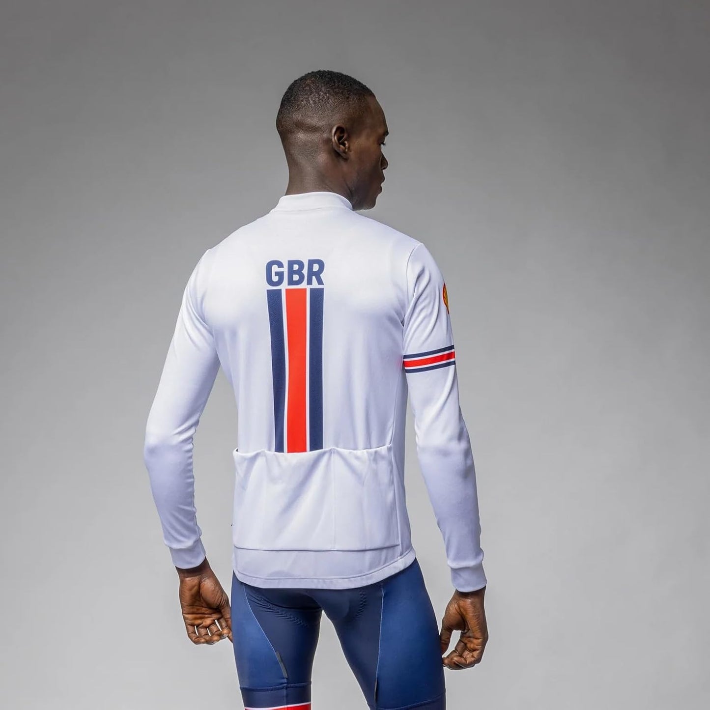 ALE' Men's British Cycling Official Prime Long Sleeve Cycling Jersey (Pack of 1)