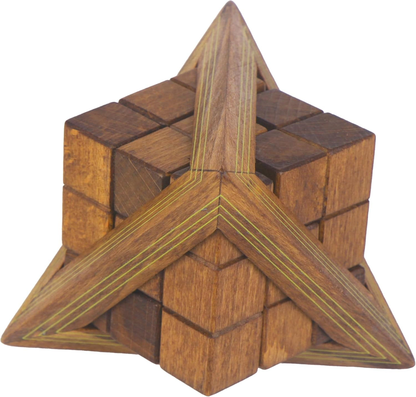 Project Genius Egyptian Trygliph Wooden Brainteaser