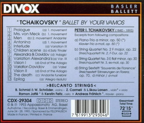 Tschaikowsky: Ballett By Youri Vamos
