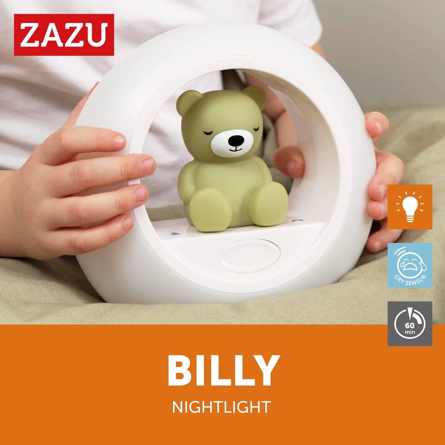 Zazu - BILLY Nightlight GREEN