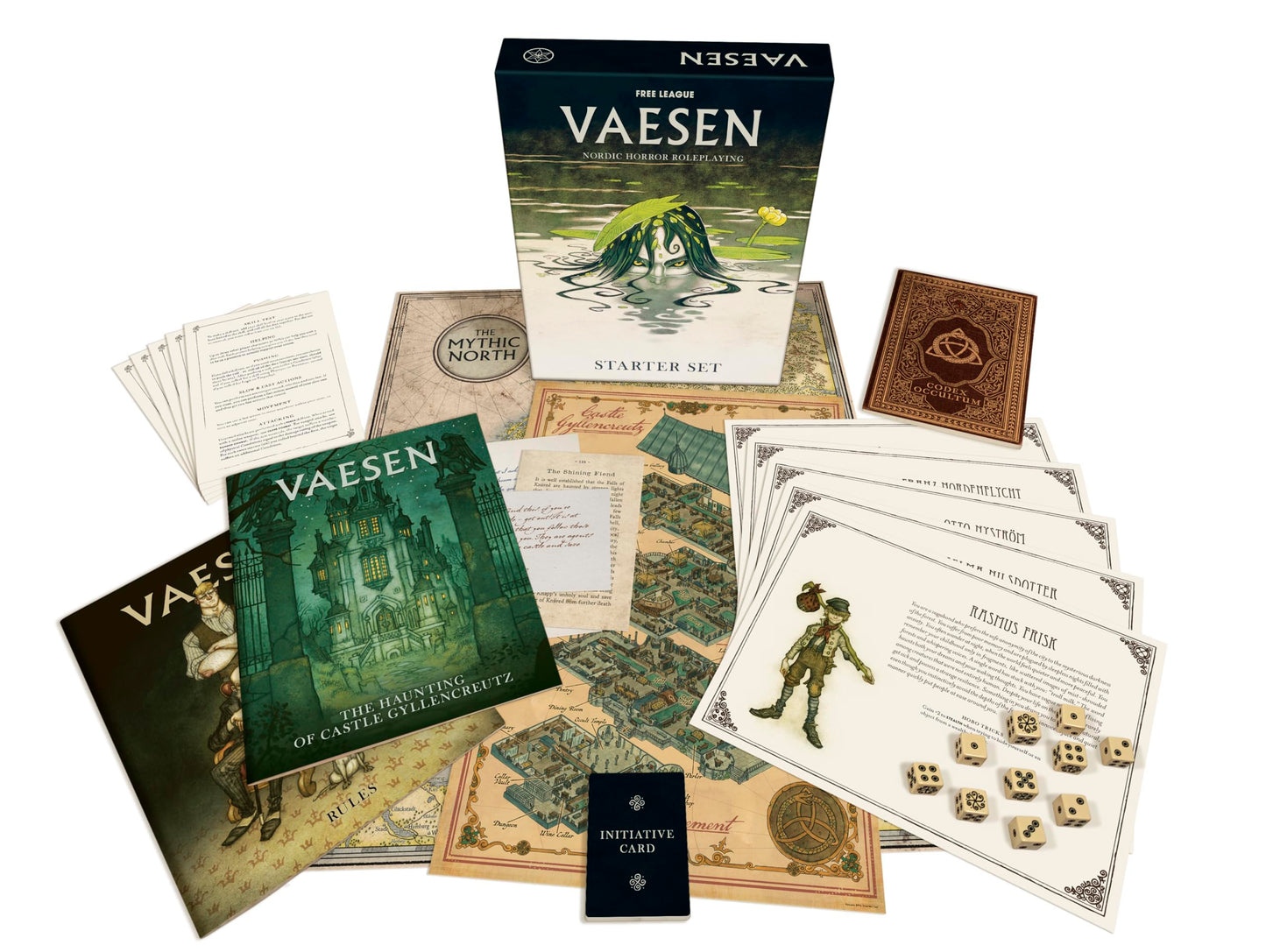 Free League Vaesen: Nordic Horror Roleplaying Starter Set – Begin Your Mythic North Adventure