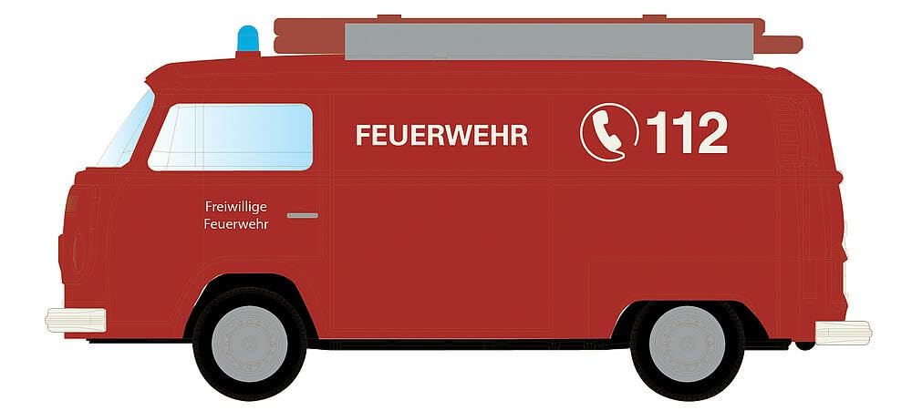 Lemke Minis 81524868 VW T2 Transporter Fire Brigade – Track Gauge N