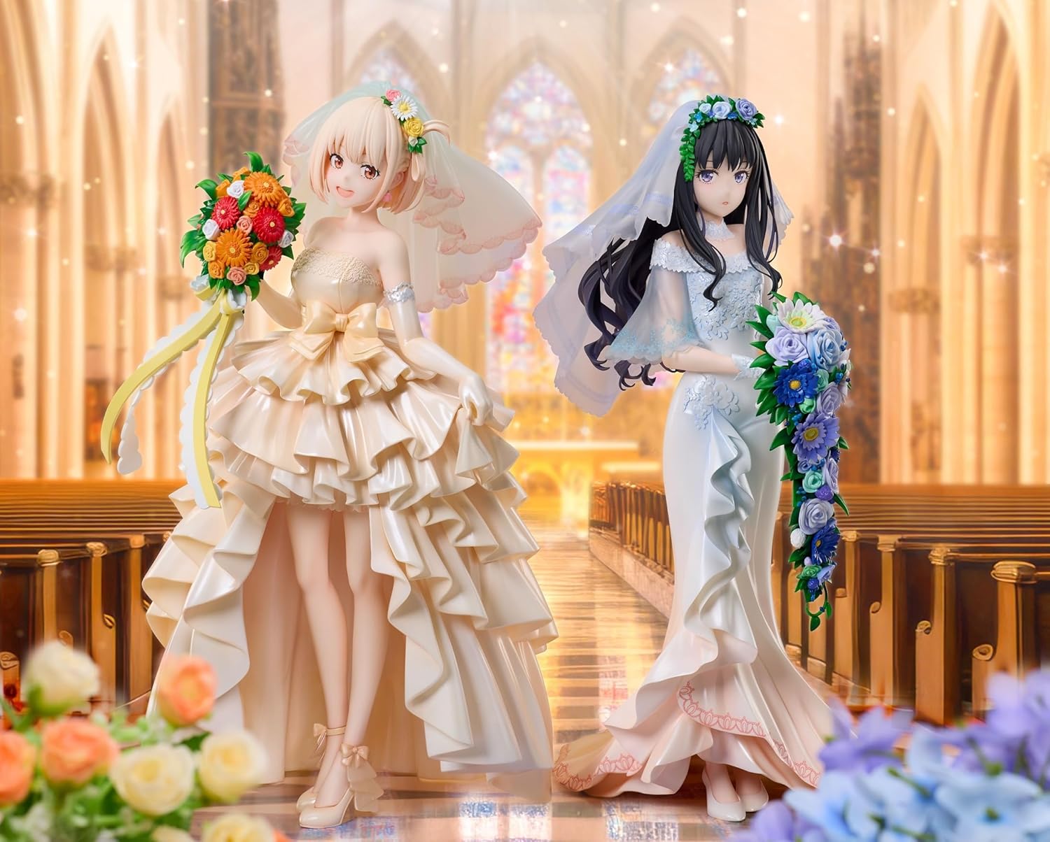 Lycoris Recoil Pvc Statue 1/7 Chisato Nishikigi Wedding Dress Ver. 26 Cm