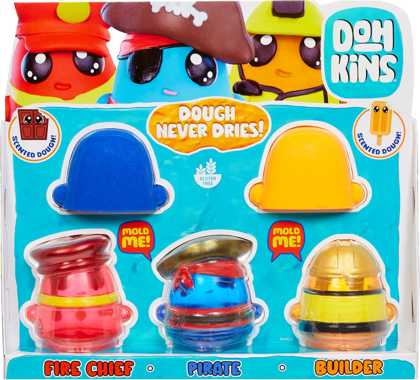 Mga Dohkins - Builder / Pirate / Fire Chief Set (123040)
