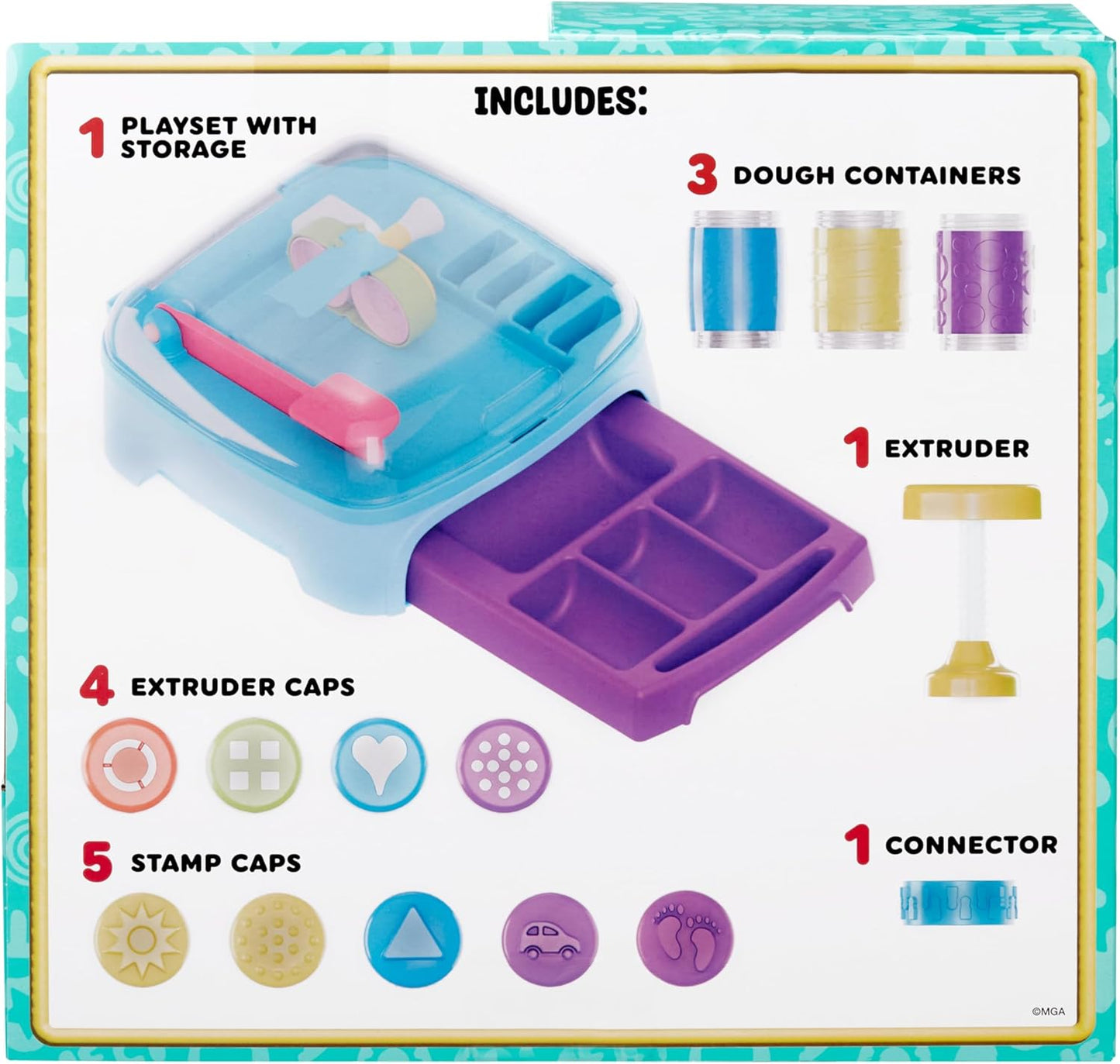 Wonder Factory Never Dry Dough Creation Station - Includes 8 Tubes of 59mL Dough, Colourful Modelling Compound, Does Not Dry Out, No Gluten, and Smells Nice, Creative Toys for Children