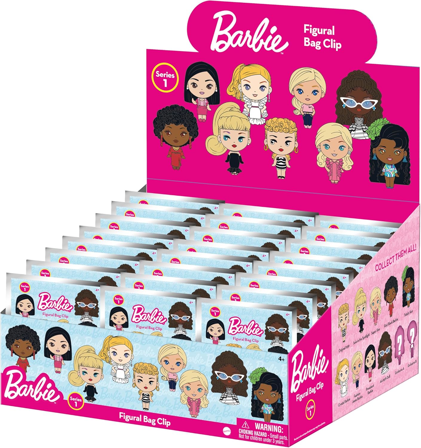Barbie 3D Foam Bag Clip, Series 1 (1 Piece