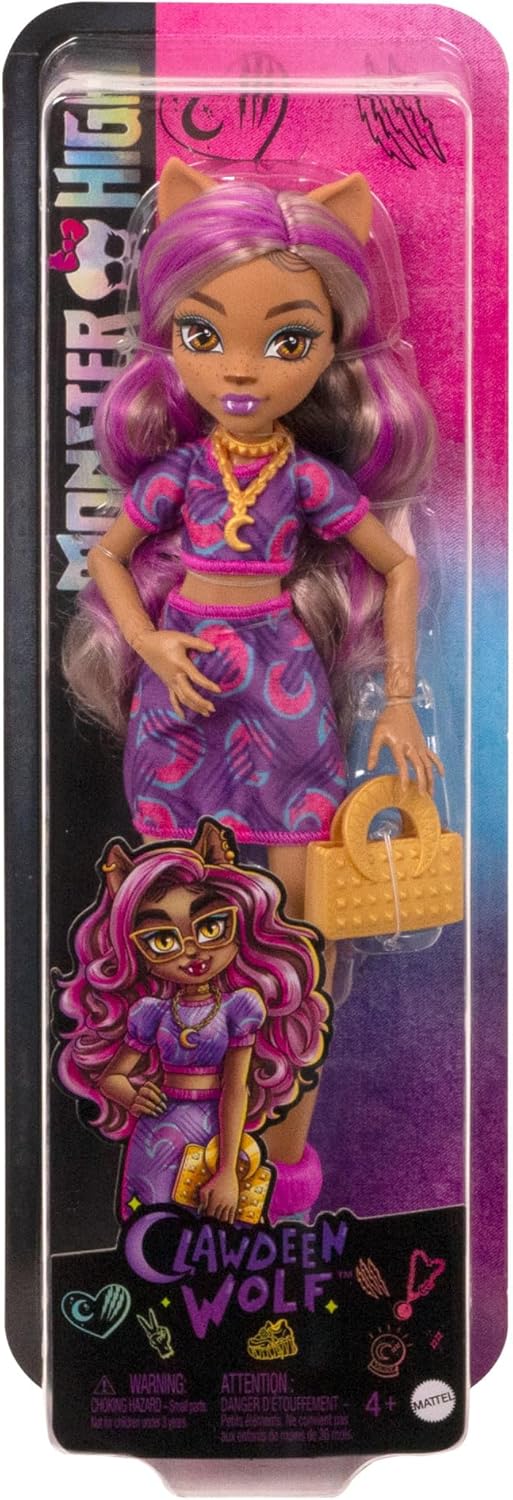 Monster High Muñeca Clawdeen Cuenta con más de 10 articulaciones Flexibles para niñas de 4 años en adelante