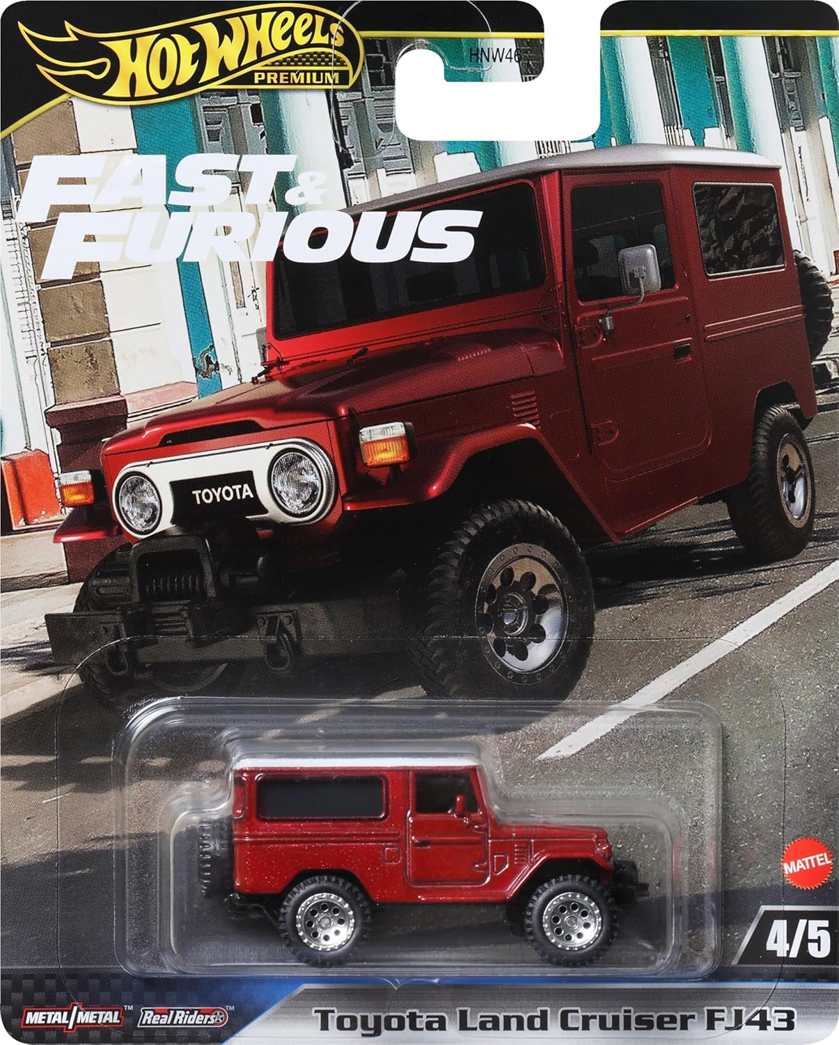 Fast and Furious DieCast Model Car Toyota Land Cruiser FJ43 - 1/64 Scale Length 7 cm - HRT96