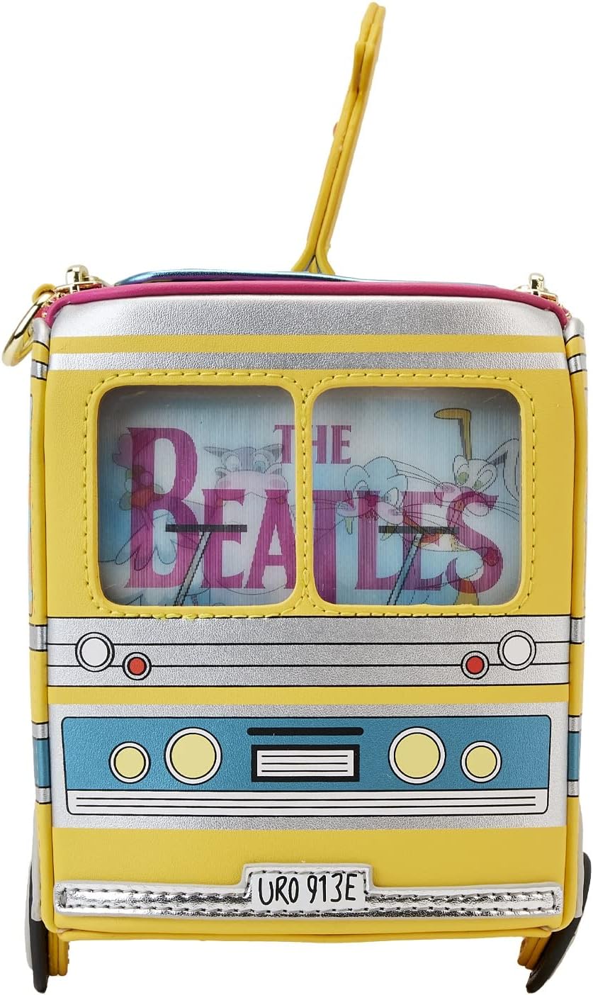 Loungefly Cross Body Bag The Beatles Magical Mystery Tour Bus Official Yellow One Size