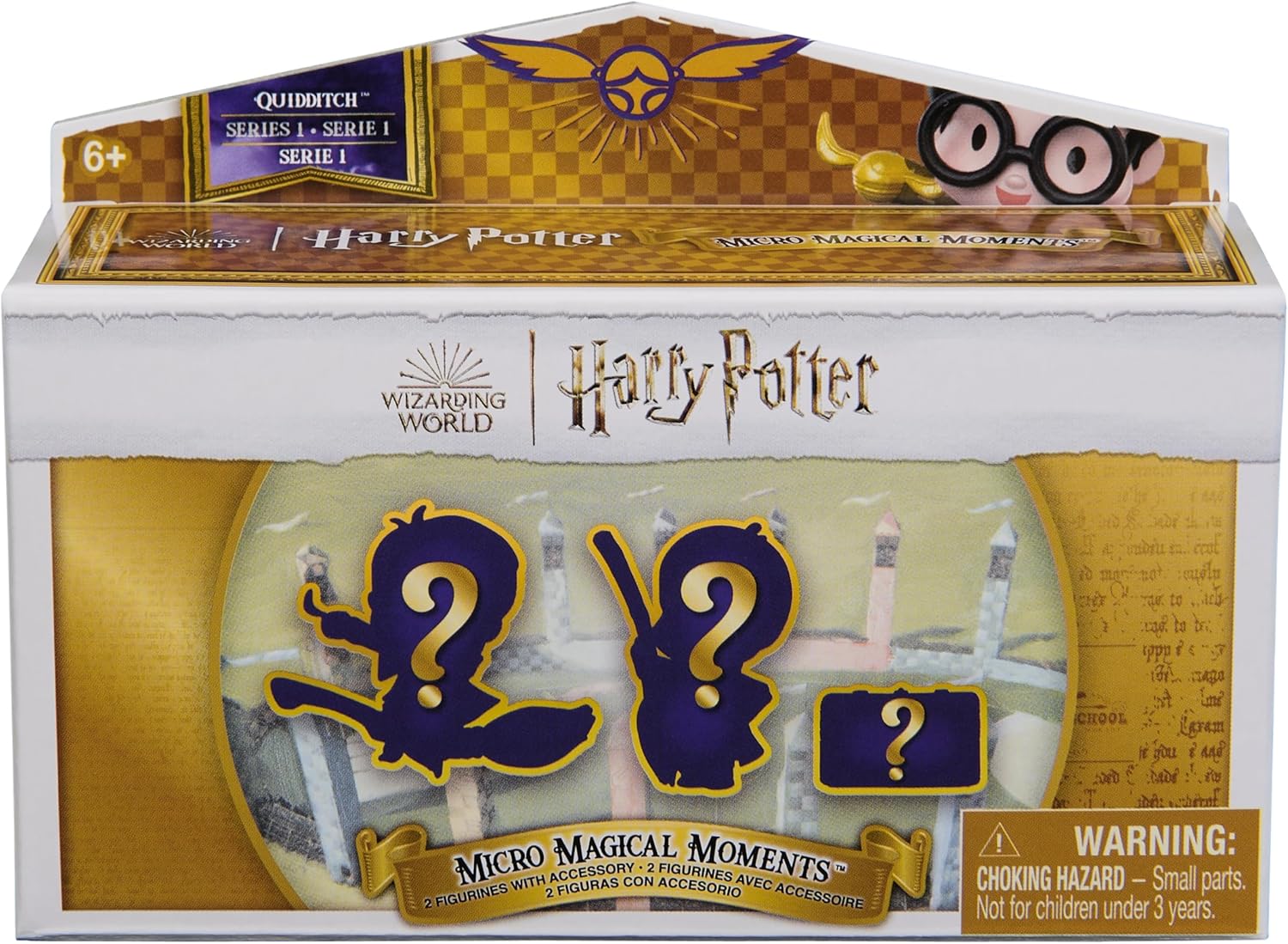 Harry Potter Micro Magical Moments, Quidditch Surprise Set with 2 Figures (approx. 3.8 cm Tall) and Accessories, Toy for Children from 6 Years, Fan Item (Assorted