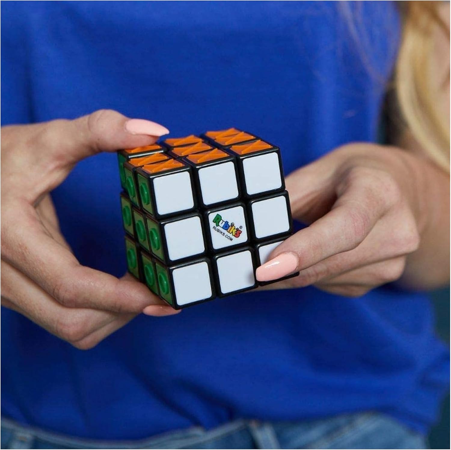 Rubik’s Cube Sensory Cube, Classic Brain Teaser Fidget Toy, for Adults & Kids Ages 7+
