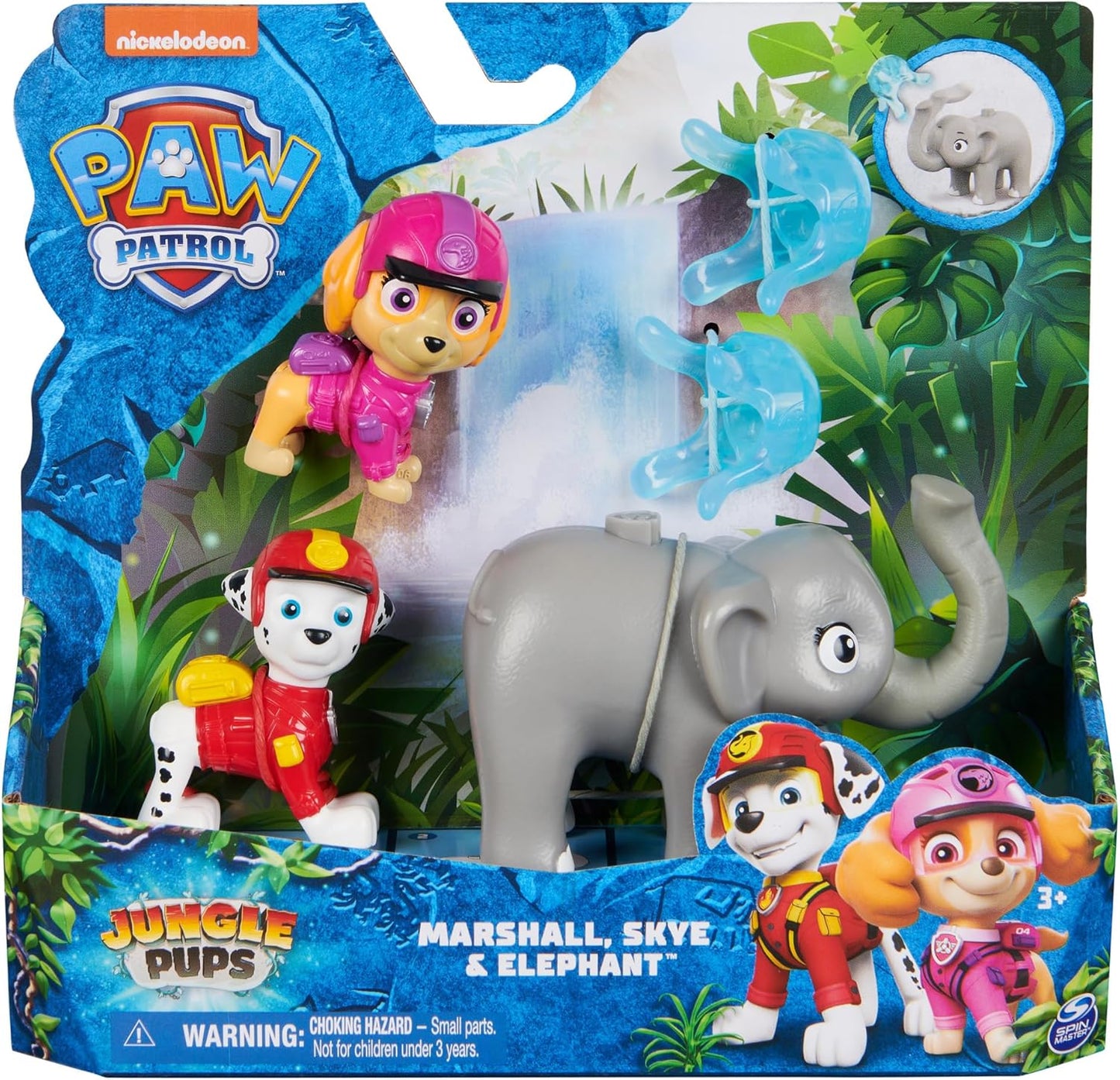SPIN MASTER Pack of 3 Jungle Paw Patrol Ass Figures