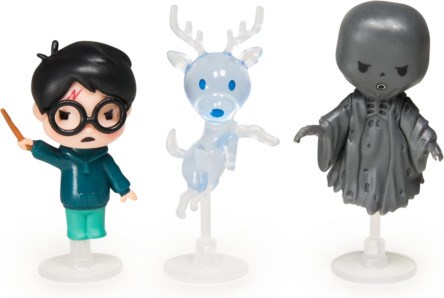 Wizarding World Harry Potter, Micro Magical Moments Year 3 Figure Set with Harry, Stag Patronus & Dementor, Display Case, Kids’ Toys for Ages 6+