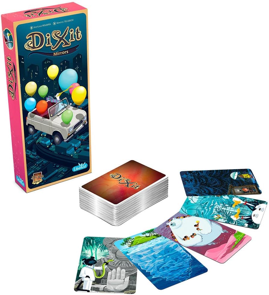 Libellud | Dixit Mirrors | Expansion | Multi-Time Awarded Imagination and Creativity Game | Ages 8 | 3 to 8 Players | 30 Minutes per Game | Multilanguage (includes Spanish