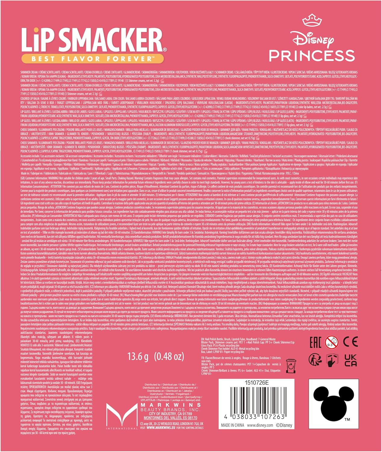 Lip Smacker Disney Snow White: Hair Band With Face Set (1510726E)