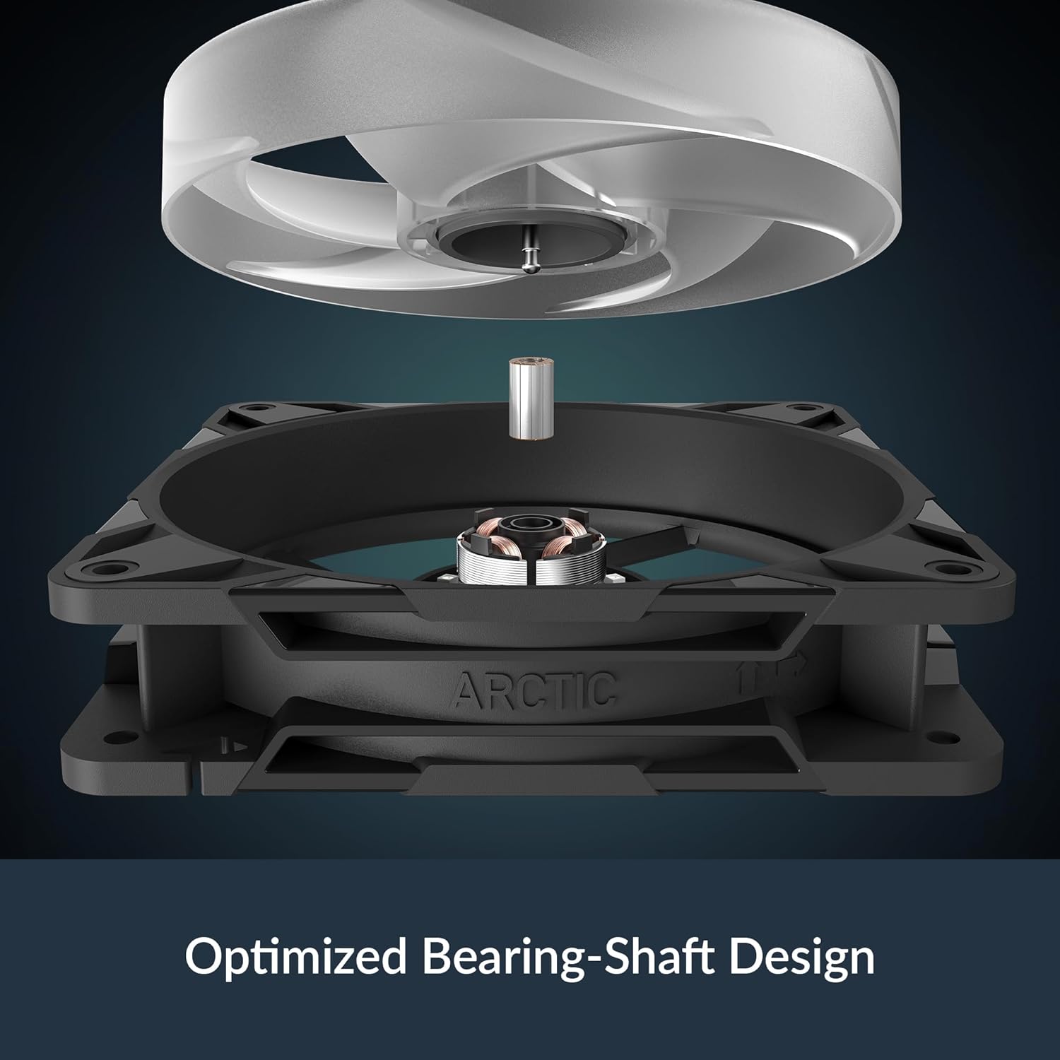 ARCTIC P12 Pro Reverse A-RGB – 120 mm Premium Fan with Reverse Airflow, PWM Fan with Y cable splitter, 500-3000 rpm, 0 rpm <5% PWM, 5V Digital RGB, hydrodynamic bearing, 4-Pin - Black