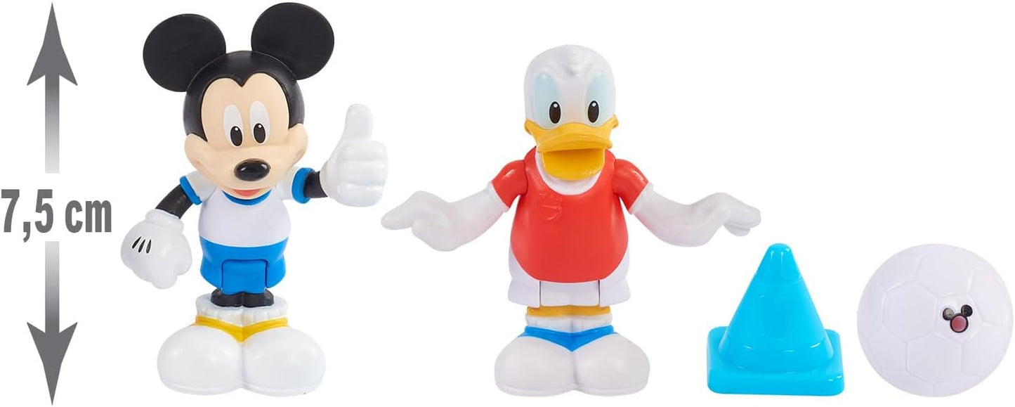 Mickey Mouse 2 Articulated Figurines 7.5 cm with Accessories, Various Designs Available, Toy for Children Aged 3 Years, MC04